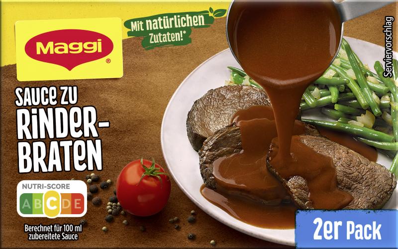 Maggi Sauce zu Rinderbraten, 2er Pack, ergibt 2 x 250 ml von Maggi