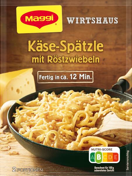 Maggi Wirtshaus Käse-Spätzle mit Röstzwiebeln Maggi Wirtshaus Käse-Spätzle mit Röstzwiebeln von Maggi