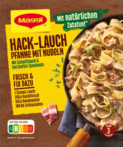 Maggi Fix für Hack-Lauch Pfanne mit Nudeln Maggi Fix für Hack-Lauch Pfanne mit Nudeln von Maggi