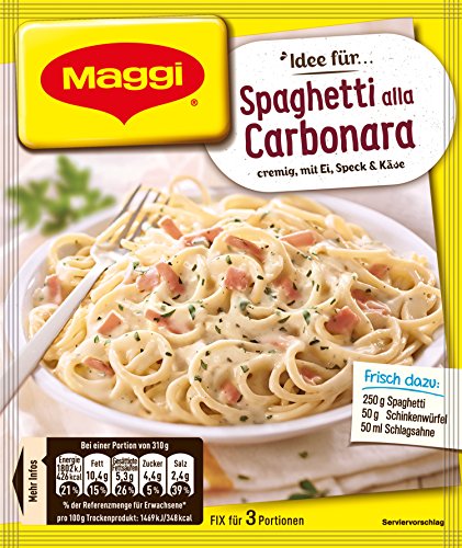 Maggi fix und frisch für Spaghetti Carbonara 42er Pack (42x34g) von Maggi