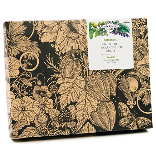 Magic Garden Seeds - Kräuter der thailändischen Küche - Samen-Geschenkset mit 4 typischen aromatischen Asia Gewürzen - Anzuchtset mit Zitronengras, Blattkoriander, Thaibasilikum und Thai-Chili Magic Garden Seeds - Kräuter der thailändischen Küche - Samen-Geschenkset mit 4 typischen aromatischen Asia Gewürzen - Anzuchtset mit Zitronengras, Blattkoriander, Thaibasilikum und Thai-Chili von Magic Garden Seeds