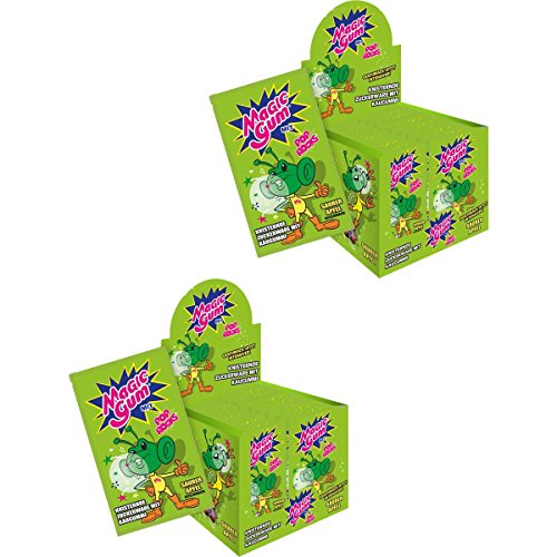 Pop Rocks Magic Gum Saurer Apfel 50er Display knisternder Kaugummi (2er Pack) von Magic Gum