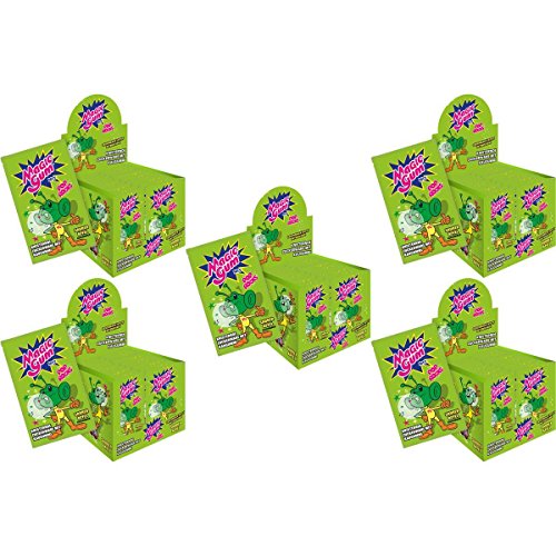 Pop Rocks Magic Gum Saurer Apfel 50er Display knisternder Kaugummi (5er Pack) von Magic Gum