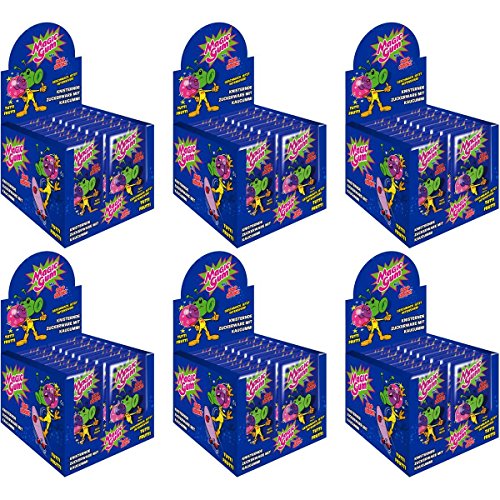Pop Rocks Magic Gum Tutti Frutti 50Stk. im Display knisternder Kaugummi (6er Pack) von Magic Gum