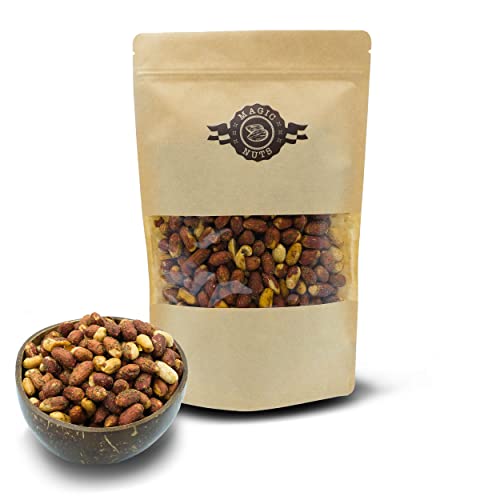 Magic Nuts Erdnuss Zitrone-Pfeffer, geröstet und gesalzen Nüsse, Studentenfutter, knackig Lecker (500g & 1kg) (1) von Magic Nuts