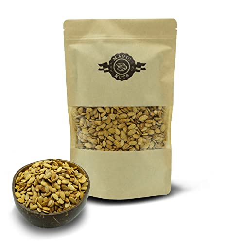 Magic Nuts Große Ägyptische Melonenkernen geröstet und gesalzen, Studentenfutter, mit Schale und fettfrei, knackig (500g & 1kg) (1) von Magic Nuts