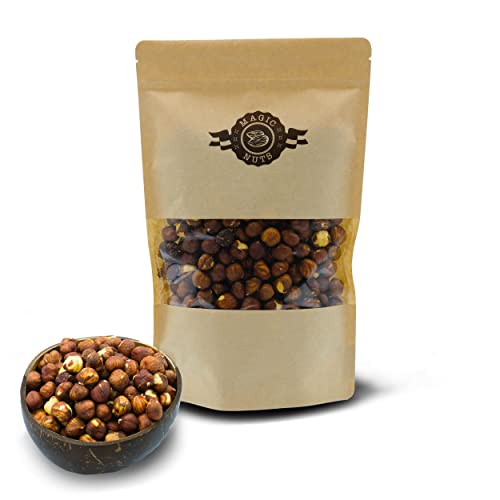 Magic Nuts Haselnüsse geröstet und gesalzen, Studentenfutter, fettfrei, knackig, (500g & 1kg) (1) von Magic Nuts