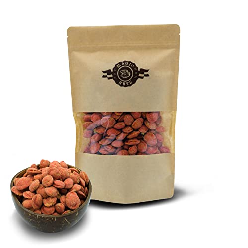 Magic Nuts Wasabi Erdnüsse Rot, geröstet,Studentenfutter, mit japanischem Meerrettich-Geschmack, knackig Wasabi Erdnuss (500g & 1kg) (500) von Magic Nuts