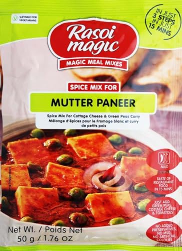 Rasoi Magic Mutter Paneer - Gewürzmischung für ein Currygericht - 50 g von Magic Rasoi