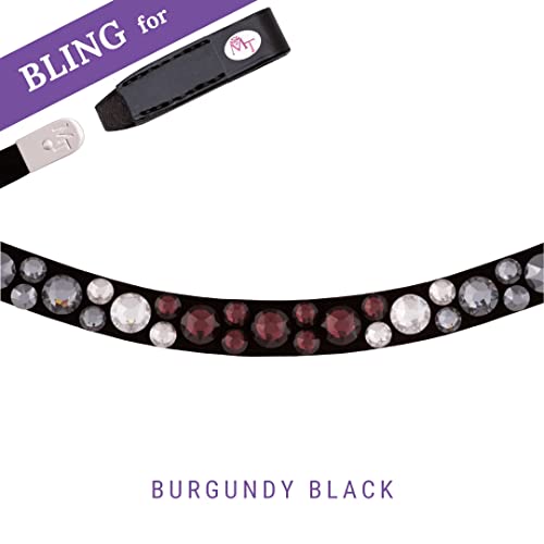Burgundy Black by Lia & Alfi Stirnband Bling Swing Bling-Swing von MagicTack