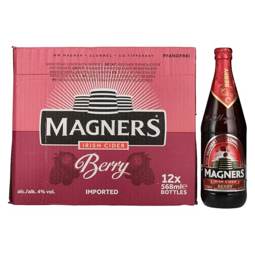 Magners Irish Berry Cider (12 x 0,568l Flasche) von Magners