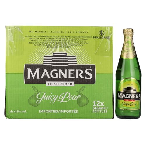 Magners Irish Pear Cider (12 x 0,568l Flasche) von Magners