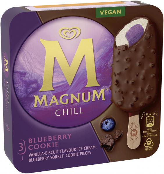 Magnum Chill Blueberry Cookie Vegan Multipackung von Magnum