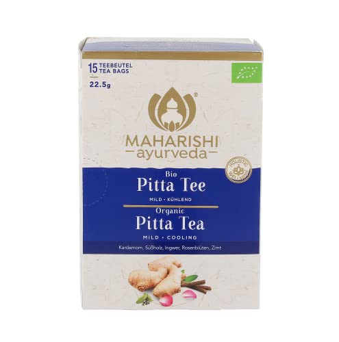 Maharishi Ayurveda Pitta Tee | Bio | ayurvedischer Kräuter- & Gewürztee | fein und mild | mit Rosenblütenblättern | 15 Teebeutel | 1er Pack Maharishi Ayurveda Pitta Tee | Bio | ayurvedischer Kräuter- & Gewürztee | fein und mild | mit Rosenblütenblättern | 15 Teebeutel | 1er Pack von Maharishi Ayurveda