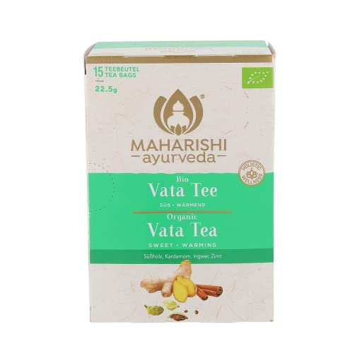 Maharishi Ayurveda Vata Tee | Bio | ayurvedischer Kräuter- & Gewürztee| volles, süßes Aroma | ohne Zucker | Vata-balancierend | 15 Teebeutel | 1er Pack von Maharishi Ayurveda