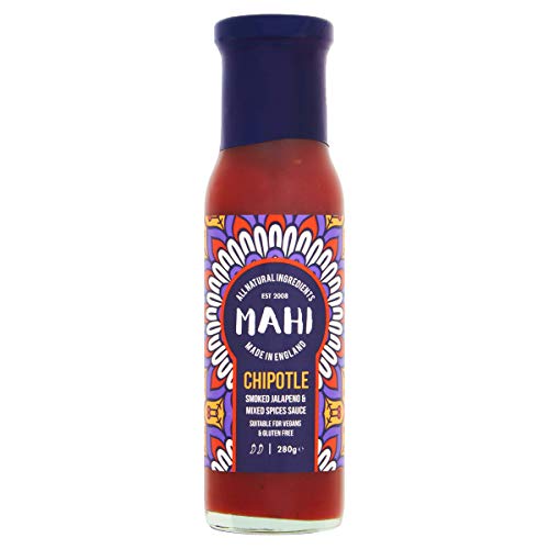 MAHI Sauce Chipotle Smoked Jalapeno 280 g – Vegane BBQ Sauce, Rauchiger Chipotle-Geschmack, Glutenfrei, Ideal für Grill und Sandwiches MAHI Sauce Chipotle Smoked Jalapeno 280 g – Vegane BBQ Sauce, Rauchiger Chipotle-Geschmack, Glutenfrei, Ideal für Grill und Sandwiches von Mahi