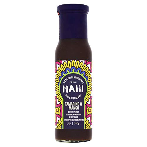 MAHI Tamarind Mango Sauce, 280 g – Süßlich-sauer, Glutenfrei, Vegane Gillsauce für BBQ, Fleisch, Fisch & Gemüse MAHI Tamarind Mango Sauce, 280 g – Süßlich-sauer, Glutenfrei, Vegane Gillsauce für BBQ, Fleisch, Fisch & Gemüse von MAHI ALL NATURAL INGREDIENTS EST 2008 MADE IN ENGLAND