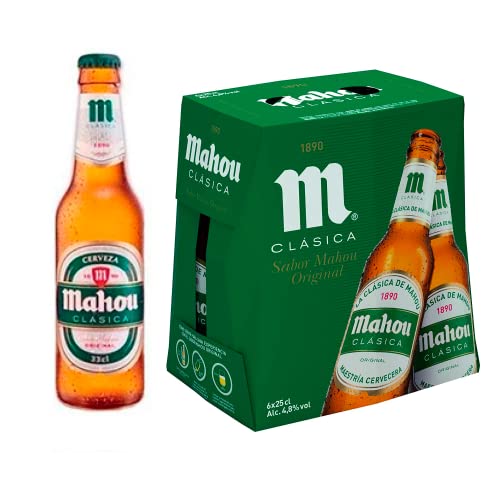 MAHOU CLASICA Bier Dosen 4.8% Alkohol. Seit 1993 begleitet Mahou Clásica Ihre besonderen Momente. Beer, Sor, Ol, Cerveza, Piwo, Olut, Biere, пиво, biere der welt, mahou bier, bier set (12 dosen, 0,33 l) von Mahou