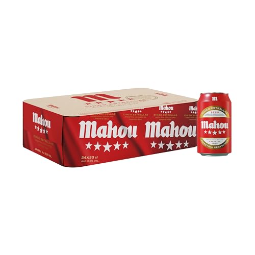 Mahou 5 Star Bier - Packung mit 24 x 330 ml von Mahou