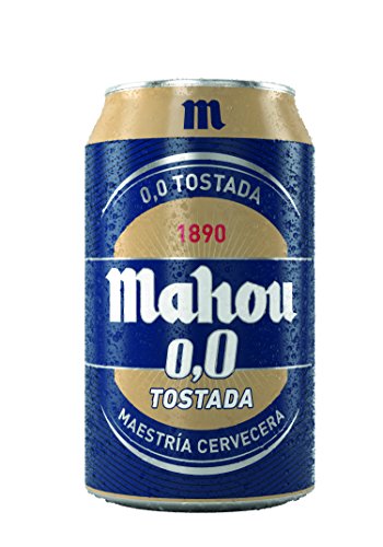 Mahou Tostada 0.0% Alkoholfrei Bier (Pack 36 Dosen x 330ml) bier geschenk, biere der welt, bier set, budweiser bier, geschenk set, geschenke für männer, höhle der löwen produkte von Mahou