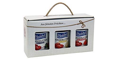Geschenk/Geschenkset/Geschenkbox Hagebutten-Variationen, 3 x 340 g, Konfitüren extra von Maintal Konfitüren GmbH
