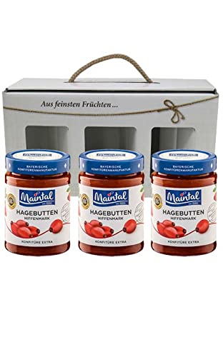 Maintal Geschenk/Geschenkset/Geschenkbox Hagebutten-Konfitüre extra, 3 x 340 g Maintal Geschenk/Geschenkset/Geschenkbox Hagebutten-Konfitüre extra, 3 x 340 g von Maintal Konfitüren GmbH