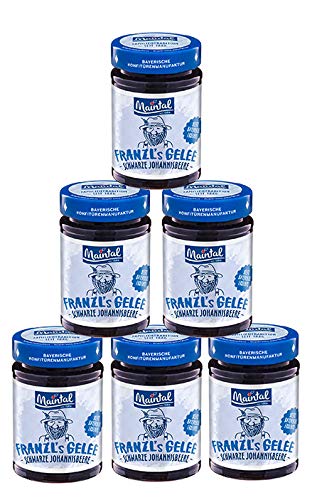 Set Bayerisches schwarzes Johannisbeer-Gelee extra, 6 x 220 g Set Bayerisches schwarzes Johannisbeer-Gelee extra, 6 x 220 g von Maintal Konfitüren GmbH