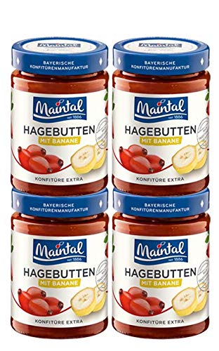 Set Hagebutten-Bananen-Konfitüre extra, 4 x 340 g Set Hagebutten-Bananen-Konfitüre extra, 4 x 340 g von Maintal Konfitüren GmbH