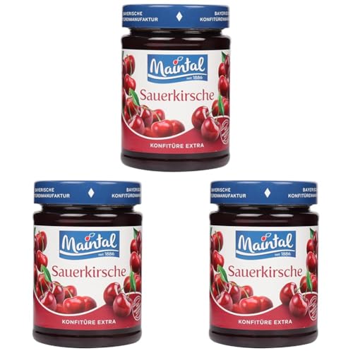 Maintal Konfitüre Sauerkirsch, 340 g (Packung mit 3) von Maintal