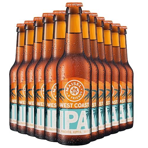 Maisel & Friends West Coast IPA | West Coast India Pale Ale | IPA | Craftbeer | Craft Bier nach Reinheitsgebot in Bayern |12 x 0,33l Maisel & Friends West Coast IPA | West Coast India Pale Ale | IPA | Craftbeer | Craft Bier nach Reinheitsgebot in Bayern |12 x 0,33l von Maisel & Friends