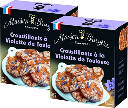 Knusprige Veilchen-Kekse - Veilchen Crunchies aus Toulouse 2x50g / Maison Bruyère, Frankreich von Maison Bruyère