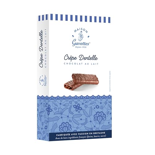 Maison Gavottes - kleine gefüllte Crêpes Dentelles mit Milchschokolade 100g, Menge:14 Stück Maison Gavottes - kleine gefüllte Crêpes Dentelles mit Milchschokolade 100g, Menge:14 Stück von Gavottes