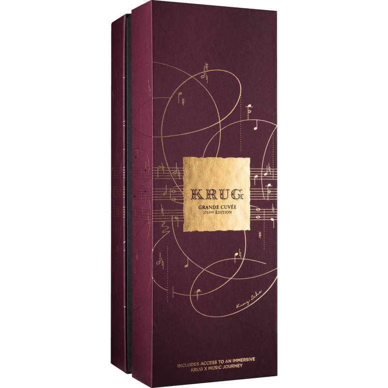 Champagne Krug Grande Cuvée 171ème Edition x Music, Brut, Champagne AC, Geschenketui, Limited Edition, Champagne, Schaumwein von Maison Krug, 51051 Reims, France