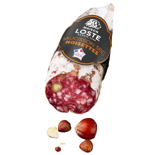 Französische Salami mit Haselnüssen, im Stück (1 x 250g) von Maison Loste