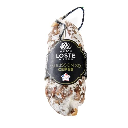 Französische Schweinesalami mit Steinpilzen, im Stück (1 x 250g) von Maison Loste