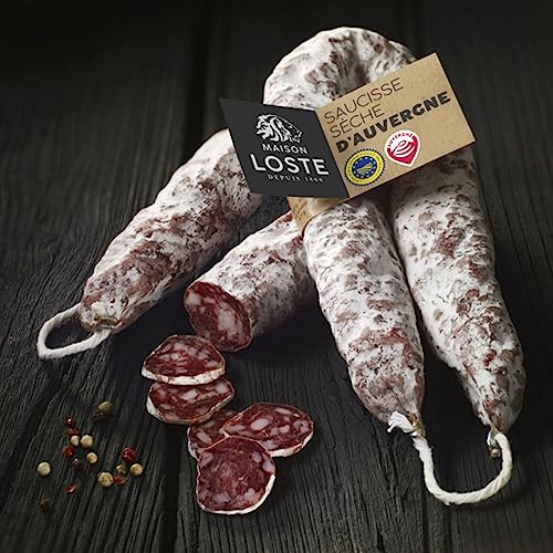 Maison Loste | Französische Ringsalami aus der Auvergne | luftgetrocknet | im Stück | 300g von Maison Loste