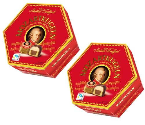 Maitre Truffout Maître Truffout Mozartkugeln Pralinen Gefüllt Mit Pistazienmarzipan Marzipan Und Haselnussnougat Überzogen Mit Vollmilchschokolade Und Zartbitterschokolade Vorteilspackung 2 x 300g Maitre Truffout Maître Truffout Mozartkugeln Pralinen Gefüllt Mit Pistazienmarzipan Marzipan Und Haselnussnougat Überzogen Mit Vollmilchschokolade Und Zartbitterschokolade Vorteilspackung 2 x 300g von Maître Truffout