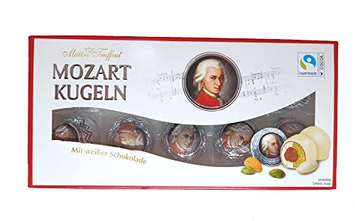 Maitre Truffout Mozart Kugeln Mit Weißer Schokolade 200g Maitre Truffout Mozart Kugeln Mit Weißer Schokolade 200g von Maître Truffout