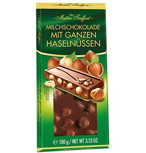 Milchschokolade mit ganzen Haselnüssen 100g von Maitre Truffout