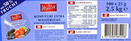 Maitre Konfitüre extra Waldfrucht 100 x 25g Maitre Konfitüre extra Waldfrucht 100 x 25g von Maitre