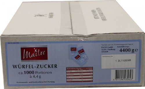 Maitre Würfel-Zucker, 1000 x 4,4g von Maitre