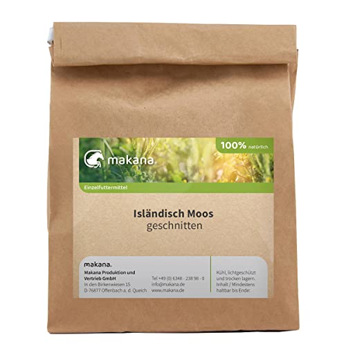 Makana Isländisch Moos für Tiere, geschnitten, 500 g Tüte Makana Isländisch Moos für Tiere, geschnitten, 500 g Tüte von Makana