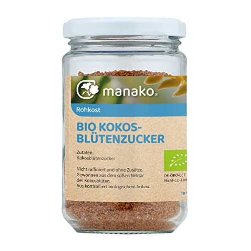manako BIO Kokosblütenzucker, unraffiniert, 150 g Glas manako BIO Kokosblütenzucker, unraffiniert, 150 g Glas von Makana