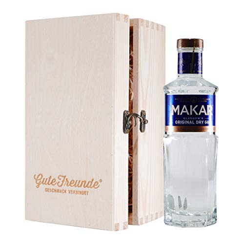 MAKAR Glasgow Dry Gin mit Geschenk-Holzkiste MAKAR Glasgow Dry Gin mit Geschenk-Holzkiste von Makar
