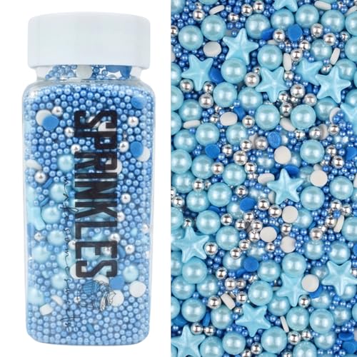 MakeSomeSweets BLUE OCEAN Sprinkles - Vegane, Palmöl-freie essbare Dekorationen - 100g MakeSomeSweets BLUE OCEAN Sprinkles - Vegane, Palmöl-freie essbare Dekorationen - 100g von MakeSomeSweets