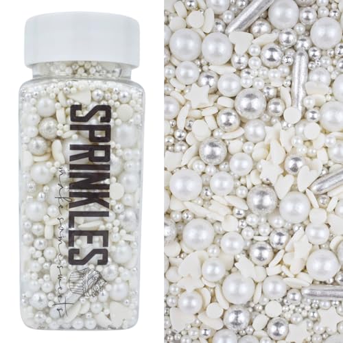 MakeSomeSweets WHITE BRIDE Sprinkles - Elegante, vegane essbare Dekorationen, 100g MakeSomeSweets WHITE BRIDE Sprinkles - Elegante, vegane essbare Dekorationen, 100g von MakeSomeSweets