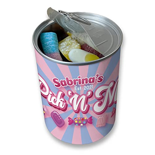 Bonbon-Dose mit rosa Wirbeln, personalisierbar Bonbon-Dose mit rosa Wirbeln, personalisierbar von MakeThisMine