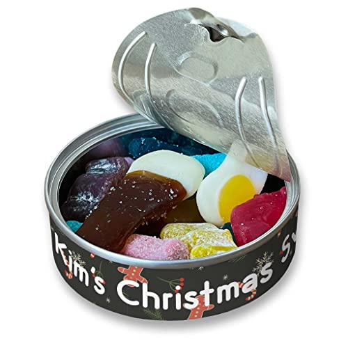 Bonbondose mit Lebkuchenmann, personalisierbar, Geschenk zum Geburtstag, Weihnachtsstrumpf, klein Bonbondose mit Lebkuchenmann, personalisierbar, Geschenk zum Geburtstag, Weihnachtsstrumpf, klein von MakeThisMine