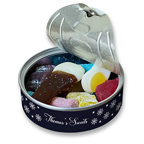 Bonbondose mit Schneemann-Design, personalisierbar, Geschenk für Weihnachten, klein Bonbondose mit Schneemann-Design, personalisierbar, Geschenk für Weihnachten, klein von MakeThisMine