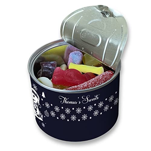 Bonbondose mit Schneemann-Design, personalisierbar, Geschenk für Weihnachten, mittelgroß Bonbondose mit Schneemann-Design, personalisierbar, Geschenk für Weihnachten, mittelgroß von MakeThisMine